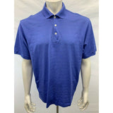 Tiger Woods Nike Dri-Fit Golf Shirt Men's Medium Blue Polyester Short Sleeve