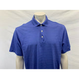 Tiger Woods Nike Dri-Fit Golf Shirt Men's Medium Blue Polyester Short Sleeve