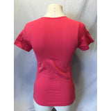 Starter Women's Pink Fitted Short Sleeve Crew Neck Fitness Top Tee Size XS
