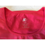 Starter Women's Pink Fitted Short Sleeve Crew Neck Fitness Top Tee Size XS