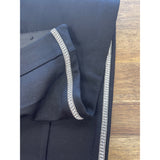 Zara Women's Medium Pull on Straight Leg Pants with Beaded Side seam NWOT