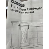 WINSOON 3FT SLIDING BARN DOOR HARDWARE KIT New
