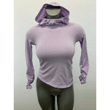 Diadora Girls Size Small Polyester/Spandex Light Purple Long Sleeve Hooded Shirt