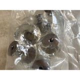 Lot Of 8 Glass Diamond Shaped Door Knob Pulls Used