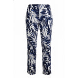John Paul Richard Women’s Pants Large Poly Blend Blue white floral