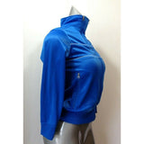 Bench Girls 9/10 Yrs Blue Long Sleeve Polyester Mock Full Zip Track Jacket
