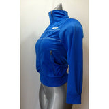 Bench Girls 9/10 Yrs Blue Long Sleeve Polyester Mock Full Zip Track Jacket