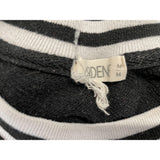 Ardene Women's Cropped Sweatshirt Size Medium Black Long Sleeve Brooklyn Crew Neck