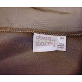 Dagg and Stacey Women's Strapless Dress Size Small Back Zip Green Yellow