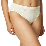 Warner's WR5109 No Pinching No Problems Lace Hi-Cut Brief 7/Large Ivory NWOT