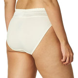 Warner's WR5109 No Pinching No Problems Lace Hi-Cut Brief 7/Large Ivory NWOT