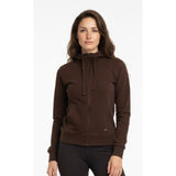 Fila Full Zip Jacket Women's Size Medium Brown Long Sleeve Mock Drawstring Neck