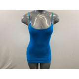 Seductions Women's Blue Spaghetti Strapped Fitted Tank Top Size Small (See Size Measurements)