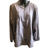 Carhartt Women's Force Cross-Flex Zip-Front Utility Scrub Jacket Pewter 2XL