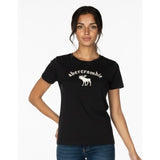 Abercrombie Kids Soft Cotton T shirt XL Blue Embroidered Moose Logo