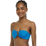 Body Glove Smoothies Irene Solid Bandeau Bikini Top Wave Irene Size S/P NWT