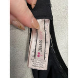 La Senza So Free Demi Underwire Bra Women's Size 36 C Black White Lace Overlay