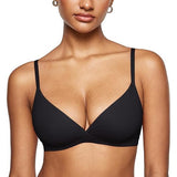 INLYRIC Inbarely Triangle Bralette Unlined V Neck Wireless Bra Black Small NWT