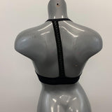 LeSenza Push Up Bra Women's Size 34D Black Racerback Underwire Padded Front Clasp Bra