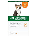 Advantage Topical Flea Prevention for Small Cats, 2-9 lbs, 2-Monthly Treatments