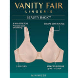 Vanity Fair 76080 Full Figure Beauty Back Smoothing Minimizer Bra White