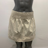 American Eagle Women's A Line Skirt Size 6 Beige Back Zipper Cotton