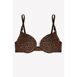 Smart & Sexy Style SA276 Add 2 Cup Sizes Push-Up Bra Classic Leopard Mesh