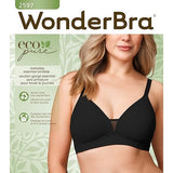 Wonderbra W2597 All Day Essential Wireless Bra Full Coverage Large Black