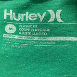 Hurley T shirt Men's M Green Cotton Classic Fit