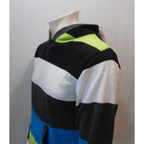 Burnside Men's Hooded Striped Long Sleeve Cotton Blend Sweater Size Medium