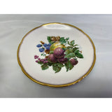 Royal Grafton Teacup Saucer Set Fine Bone China England Fruit Pattern pale pink