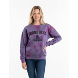 Grand Bend Canada Women's Tie Dye Purple Long Sleeve Sweatshirt Size Medium Cotton