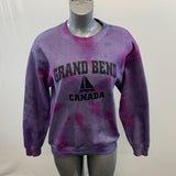 Grand Bend Canada Women's Tie Dye Purple Long Sleeve Sweatshirt Size Medium Cotton