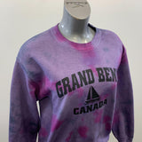 Grand Bend Canada Women's Tie Dye Purple Long Sleeve Sweatshirt Size Medium Cotton