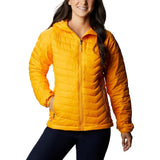 Columbia 1699071-772 womens Powder Lite Hooded Jacket XS Bright Marigold NWT