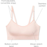 Warners Rm0911w Blissful Benefits Dig-Free Wireless Bra Rosewater