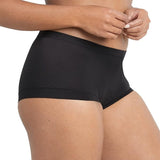 Maidenform Womens Boyshort Panty Pack, Dream Microfiber 3-Pack Black Medium 6
