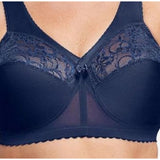 Glamorise Full Figure MagicLift Wirefree Support Bra #1000 Midieval Blue NEW