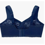 Glamorise Full Figure MagicLift Wirefree Support Bra #1000 Midieval Blue NEW