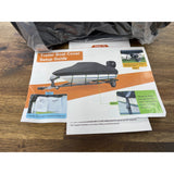 KIPIEA 1300D BOAT COVER 14-16 FT BLACK NEW