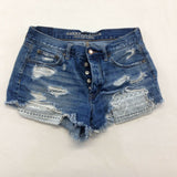American Eagle Outfitters Women’s  Hi Rise Festival Size 4 Cotton Shorts