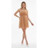 Forever 21 Women's Medium Peach Nylon/Metallic/Pol