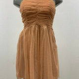 Forever 21 Women's Medium Peach Nylon/Metallic/Pol