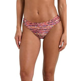 Sunshine 79 Women's Side Shirred Hipster Bikini Swimsuit Bottom, Multicolour, 6 NEW