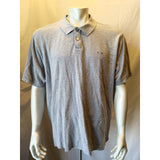 Oakley Gray Cuffed Short Sleeve Embroidered Logo Men's Pique Polo Shirt Size XXL