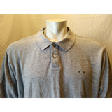 Oakley Gray Cuffed Short Sleeve Embroidered Logo Men's Pique Polo Shirt Size XXL