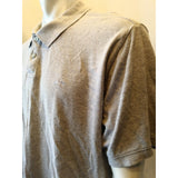 Oakley Gray Cuffed Short Sleeve Embroidered Logo Men's Pique Polo Shirt Size XXL