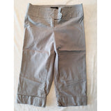 N.W.D New Woman Design Gray Stretch Capri Pants Size 8