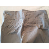 N.W.D New Woman Design Gray Stretch Capri Pants Size 8