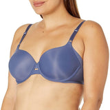 Warner's TA4356 Bra Size 38B Simply Perfect Under Arm Smoothing Button Blue NWT